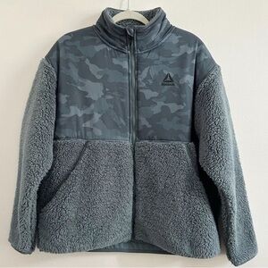 Reebok Green Sherpa Jacket Super Soft